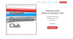 Desktop Screenshot of elmiragymnastics.com